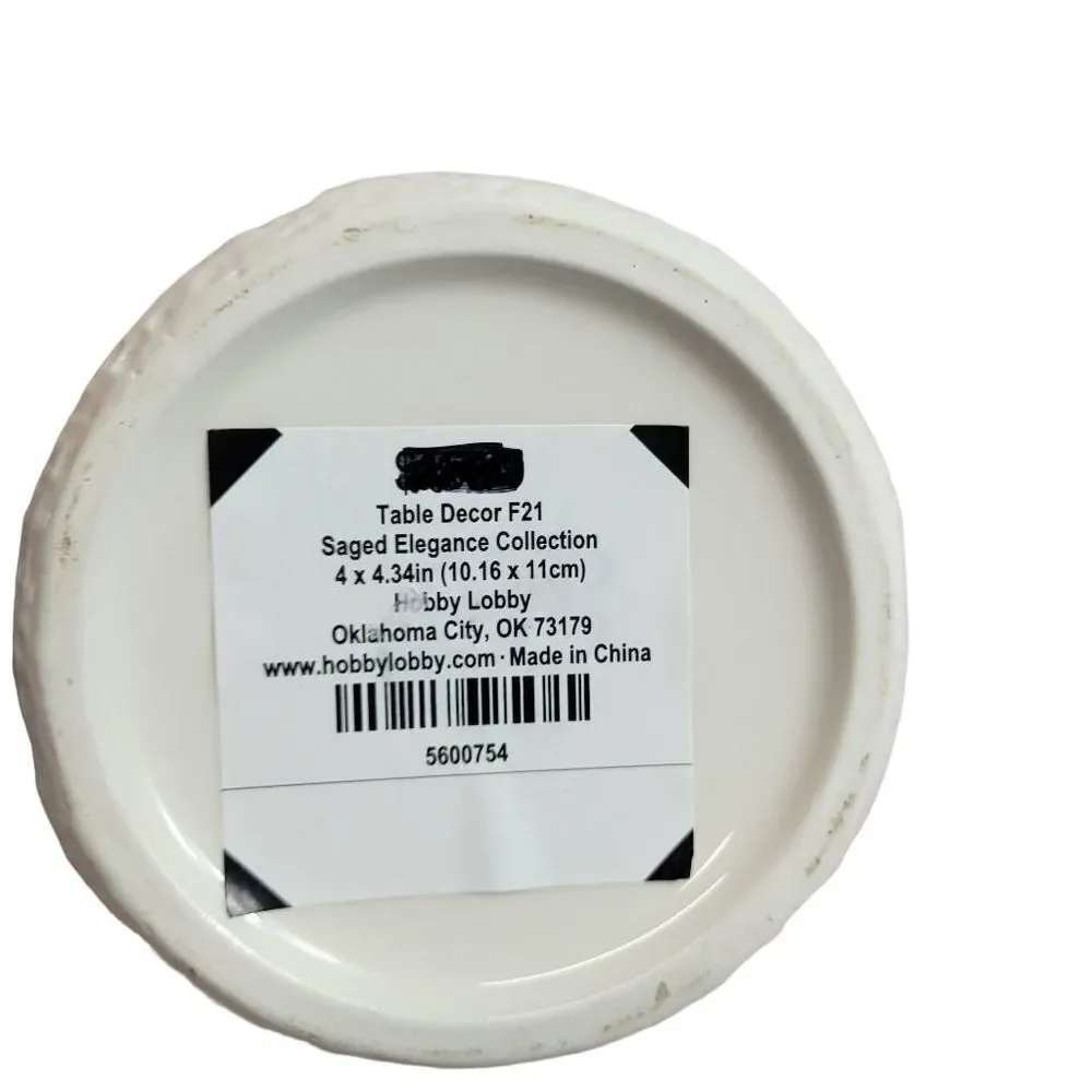 Saged Elegance collection jar Hobby Lobby 4.5